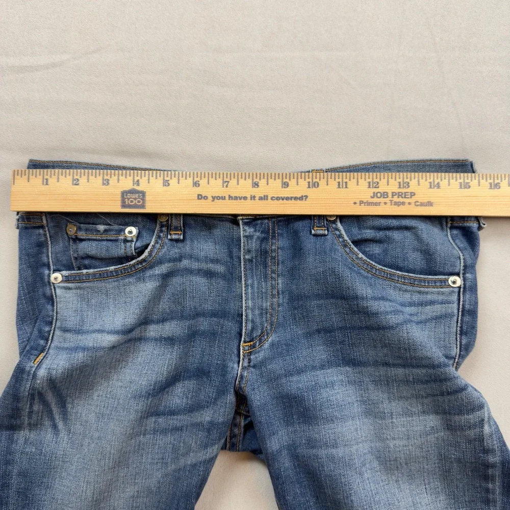 Rag & Bone Low Rise Ankle Skinny Distressed Blue Denim‎ Women's Size 28